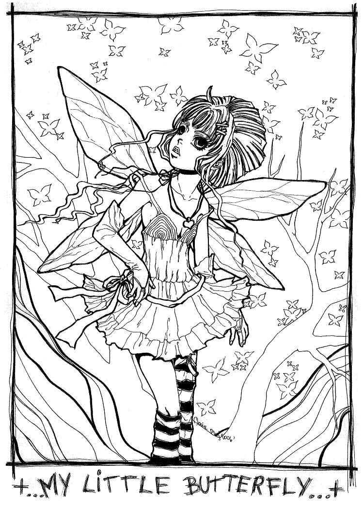 gogatsu 2: My little Butterfly-lineart