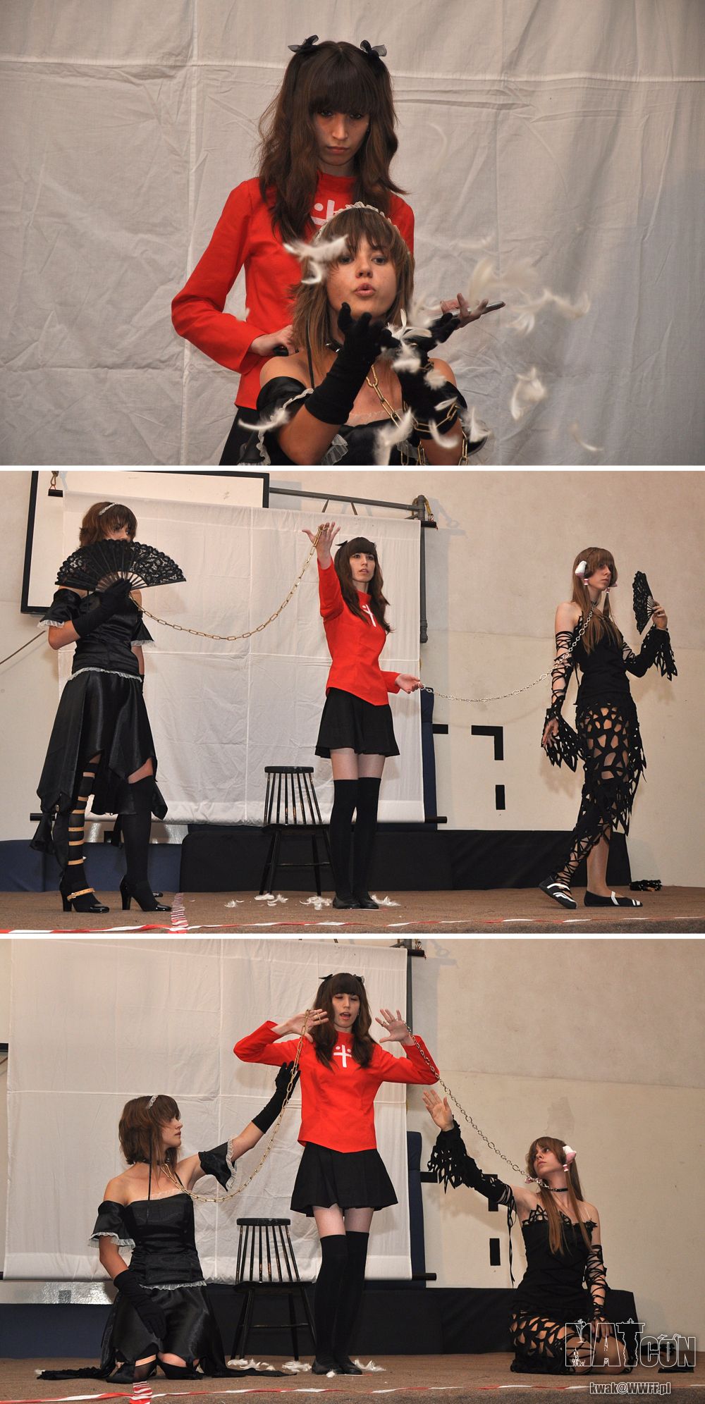 NATcon — cosplay (Kwak): Sakura Kinomoto, Tsubasa Chronicle; Freya, Chobits; Rin Tohsaka, Fate/stay night